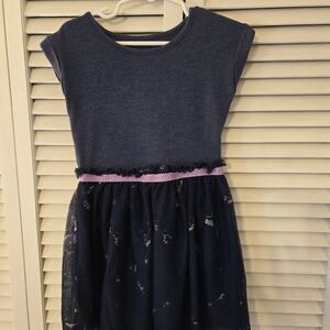 Cat & Jack Charcoal Dress with Lavender Accent